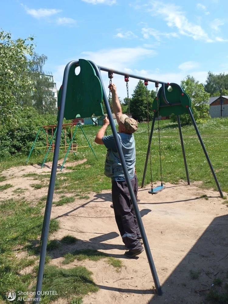 🗣️Дорогие друзья. 

🤝Чтобы игры детей на детских площадках были безопасными, мы в очередной раз пр