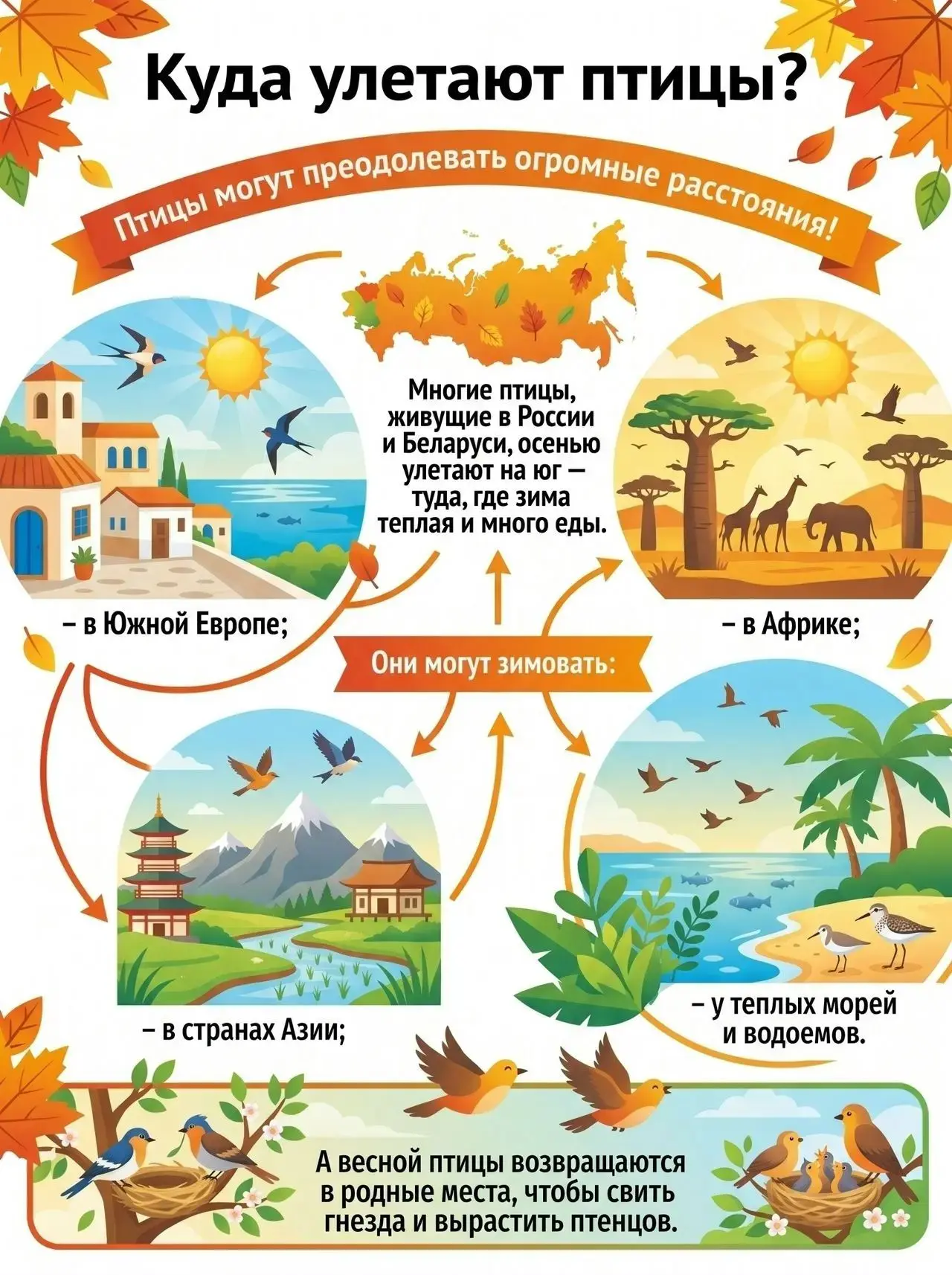 Куда улетают птицы?