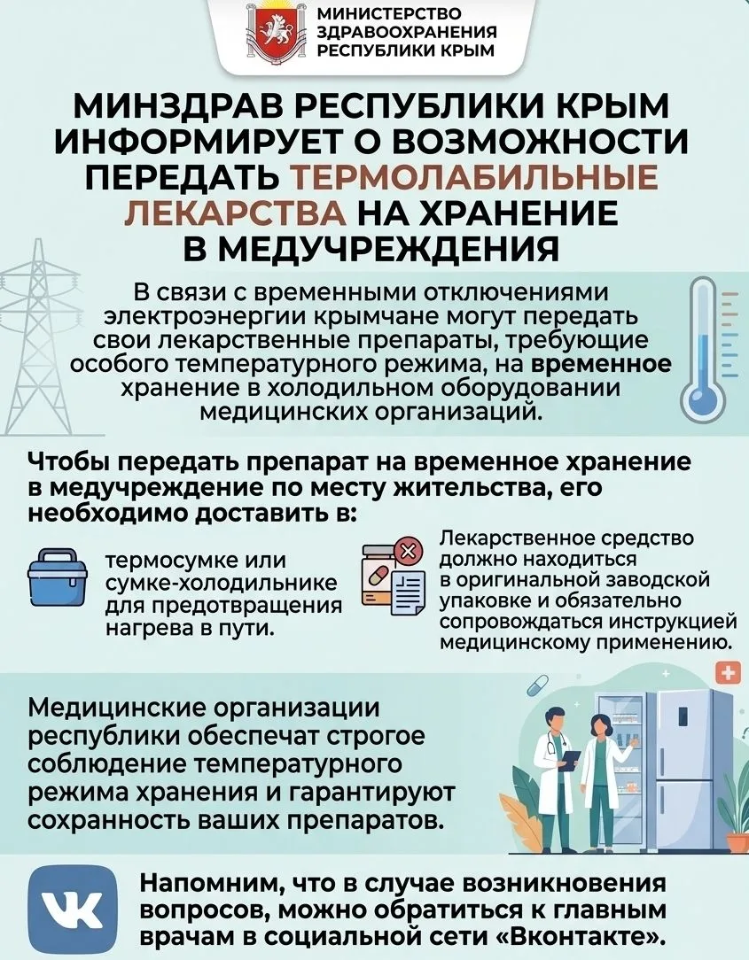 ❗Минздрав РК напоминает о возможности хранения термолабильных препаратов в медучреждениях
 
В связи 