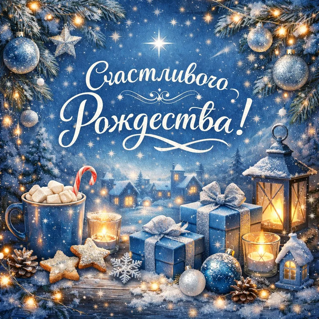 💫🎄 Дорогие ученики, уважаемые родители и учителя!  От всей души поздравляем вас с Рождеством Христов