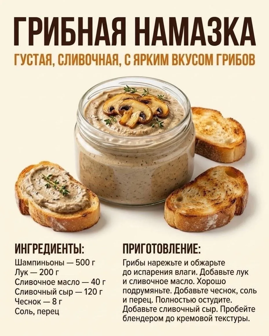 Грибная намазка
