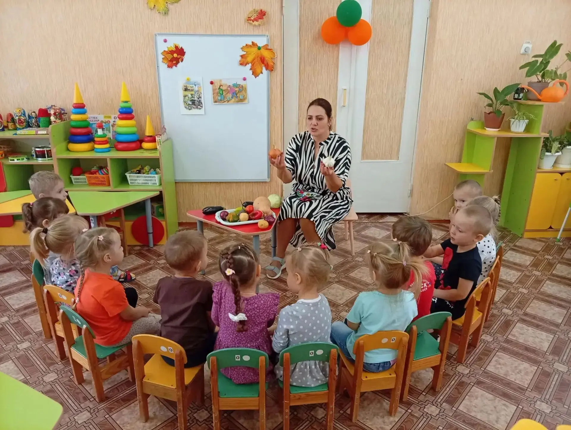 Осень – отличное время не только сбора овощного урожая, но и знакомства детей с видами ...
