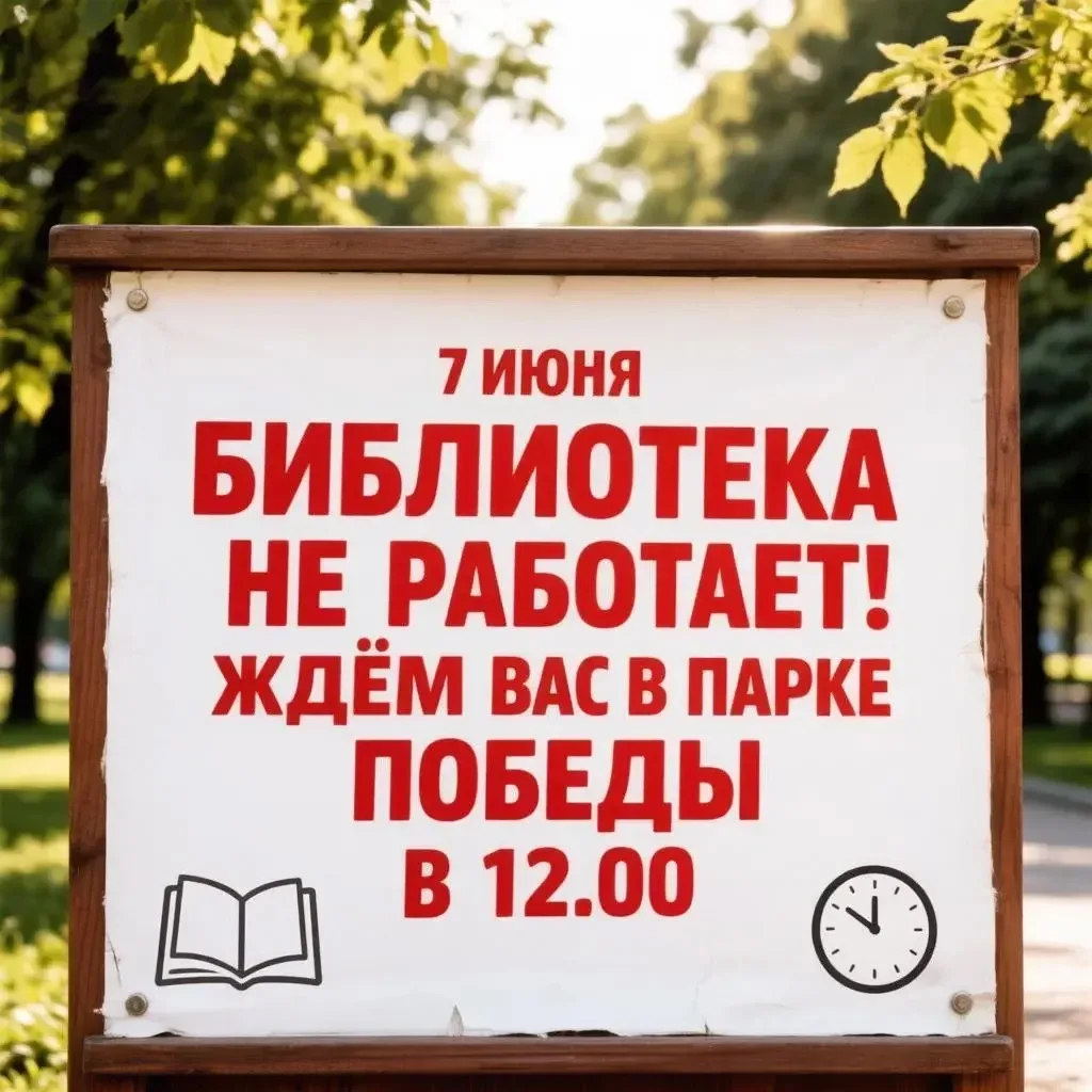 📌 7 июня Центральная библиотека не работает.

Приглашаем всех читателей на библиофестиваль «Читайте