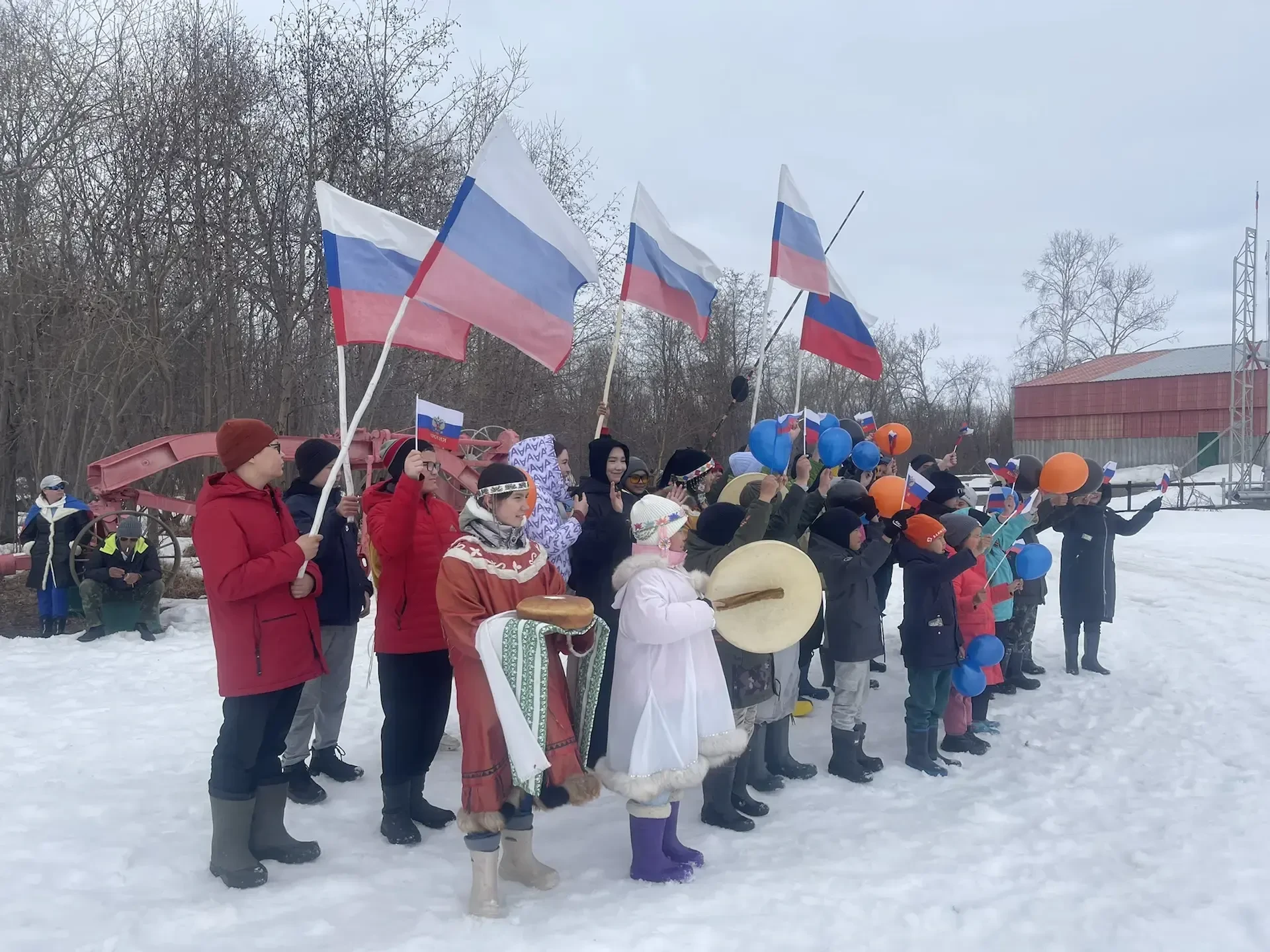 🇷🇺 В селе Ваеги торжественно встретили участника СВО