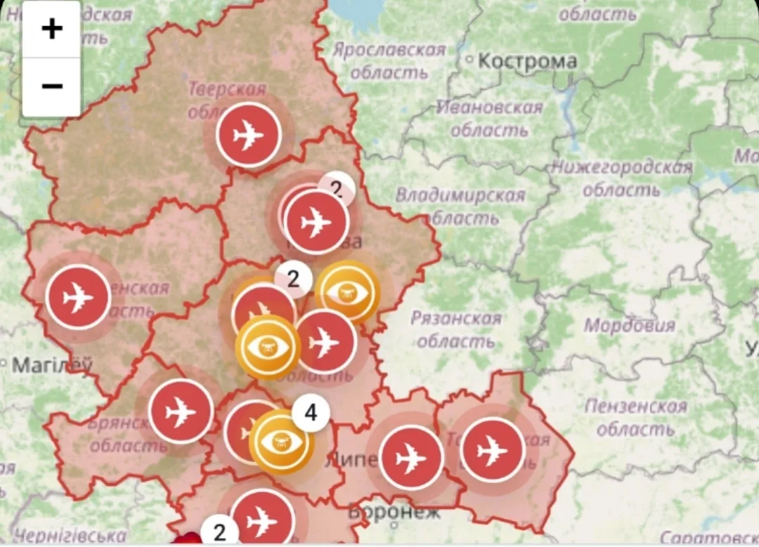 😡 Опять начались массовые фиксации БПЛА в тыл