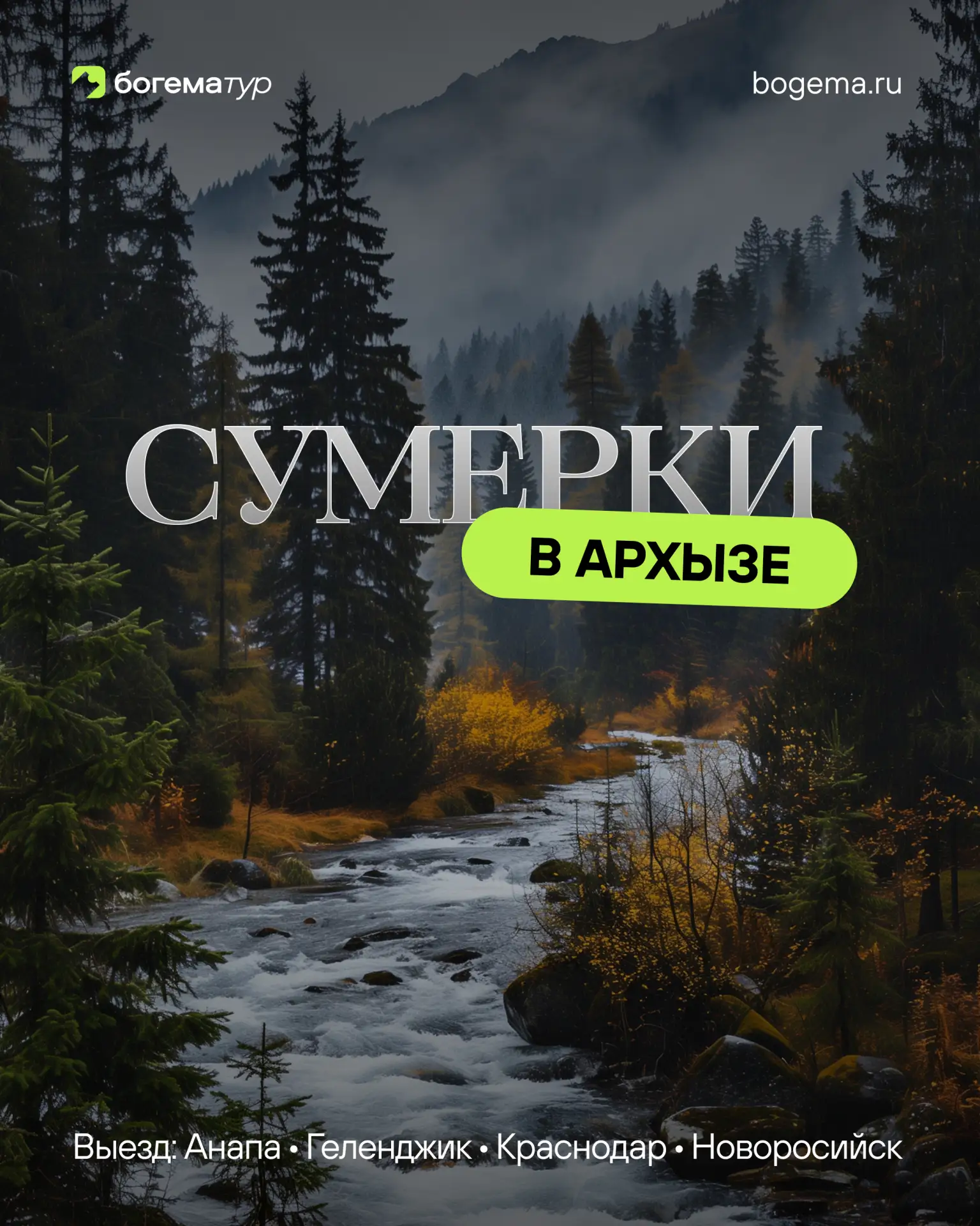 Там, где туман скрывает вершины... 🏔🌲