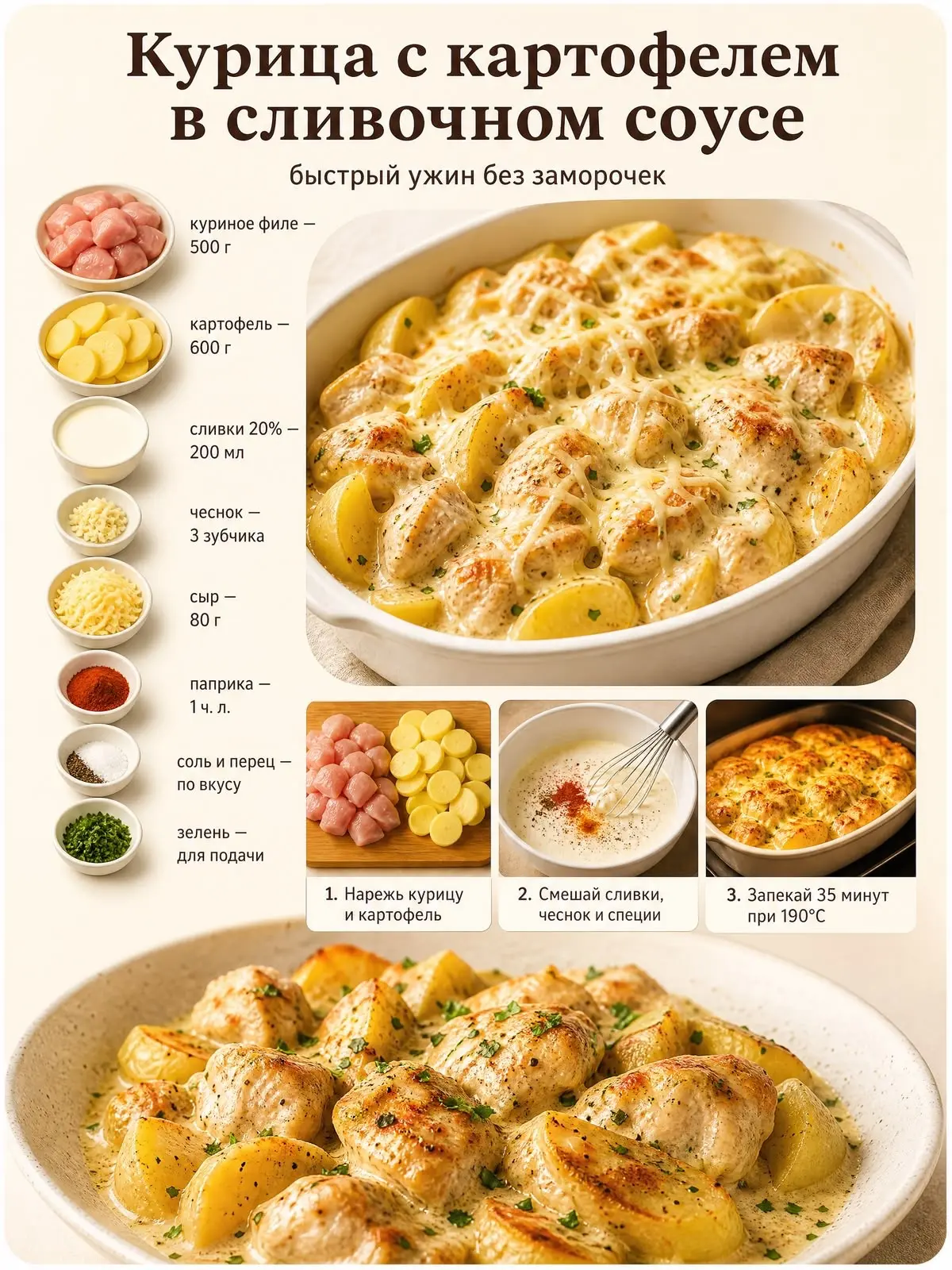 Курица с картофелем