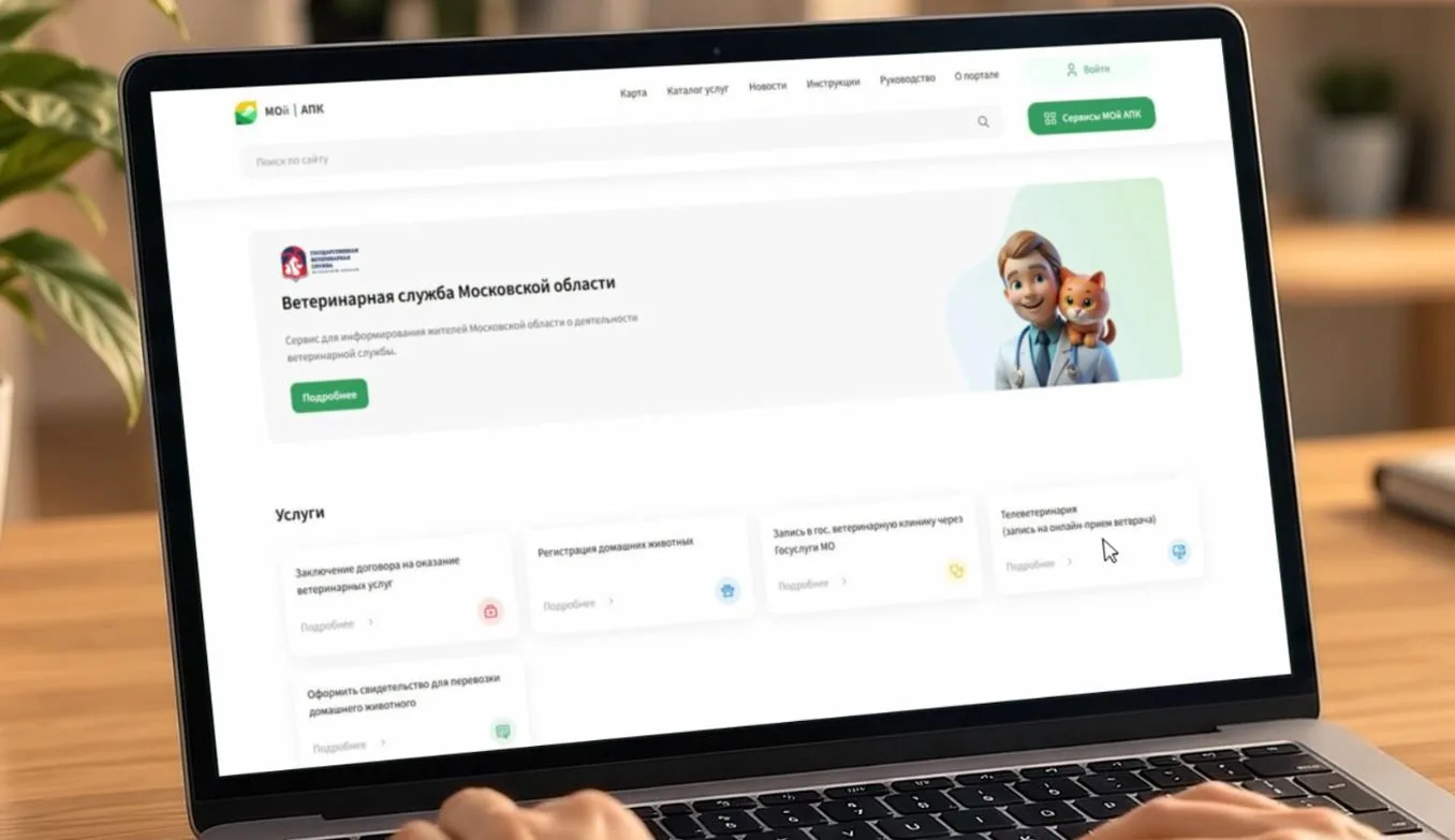 В Подмосковье запустили онлайн-консультации ветеринаров