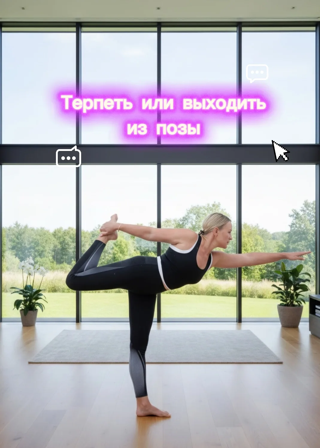 Самая опасная  фраза в йоге - "Потерплю  ещё немного".