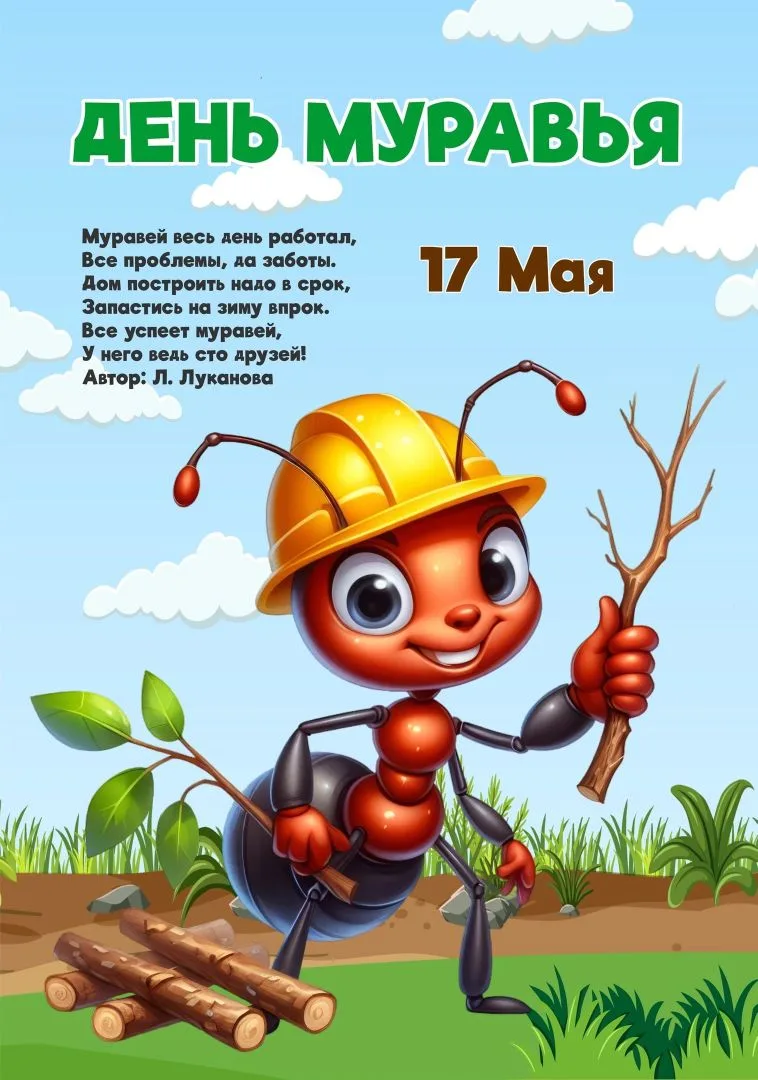 17 мая - "День Муравья 🐜"