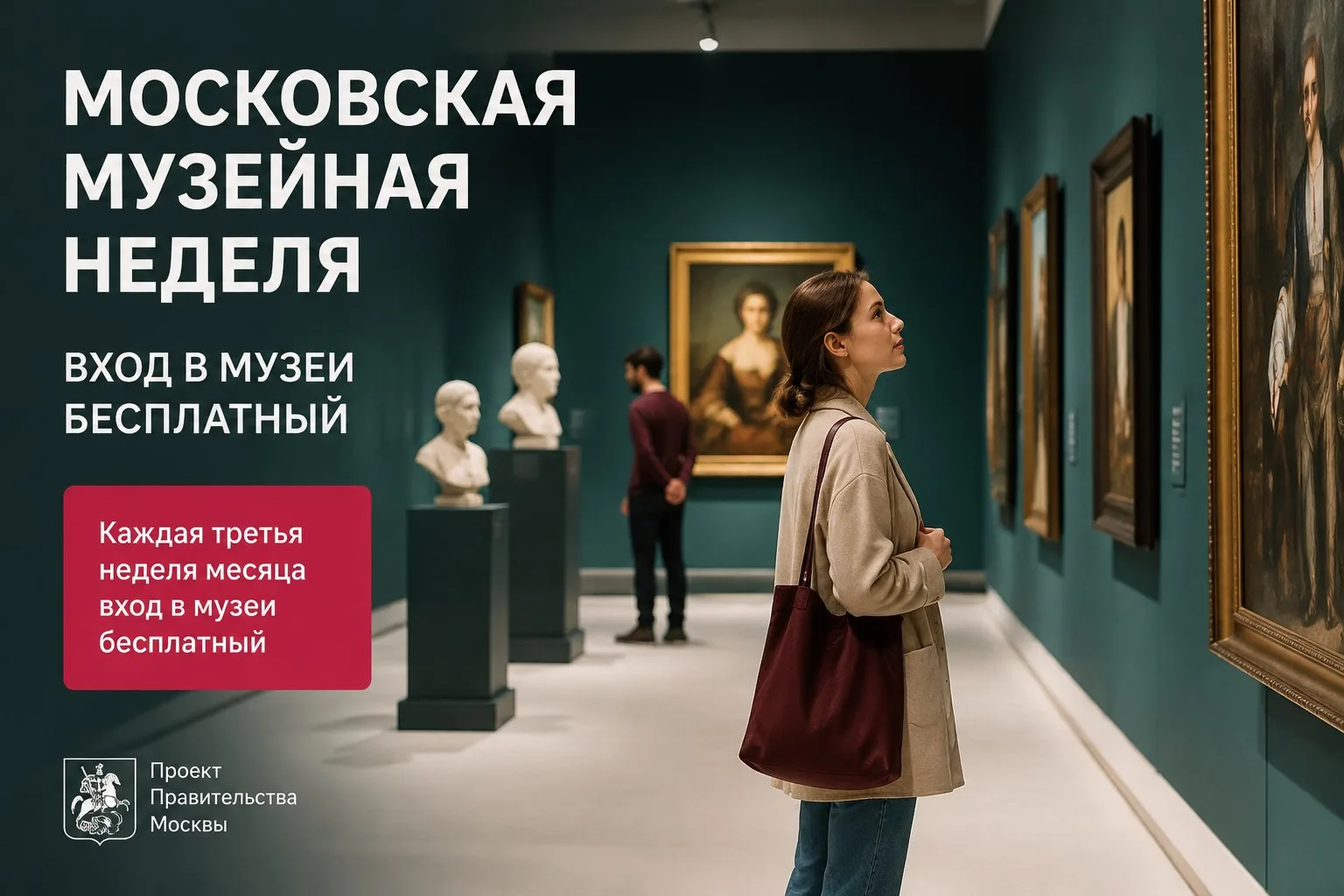 ✨ С 15 по 21 июня в Москве проходит Московская музейная неделя! 🎉 

Это отличная возможность посети