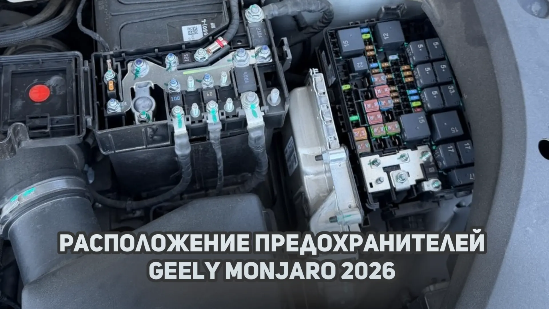 Где находятся / расположение предохранителей и реле Джили Монжаро рестайлинг / Geely Monjaro 2026

С