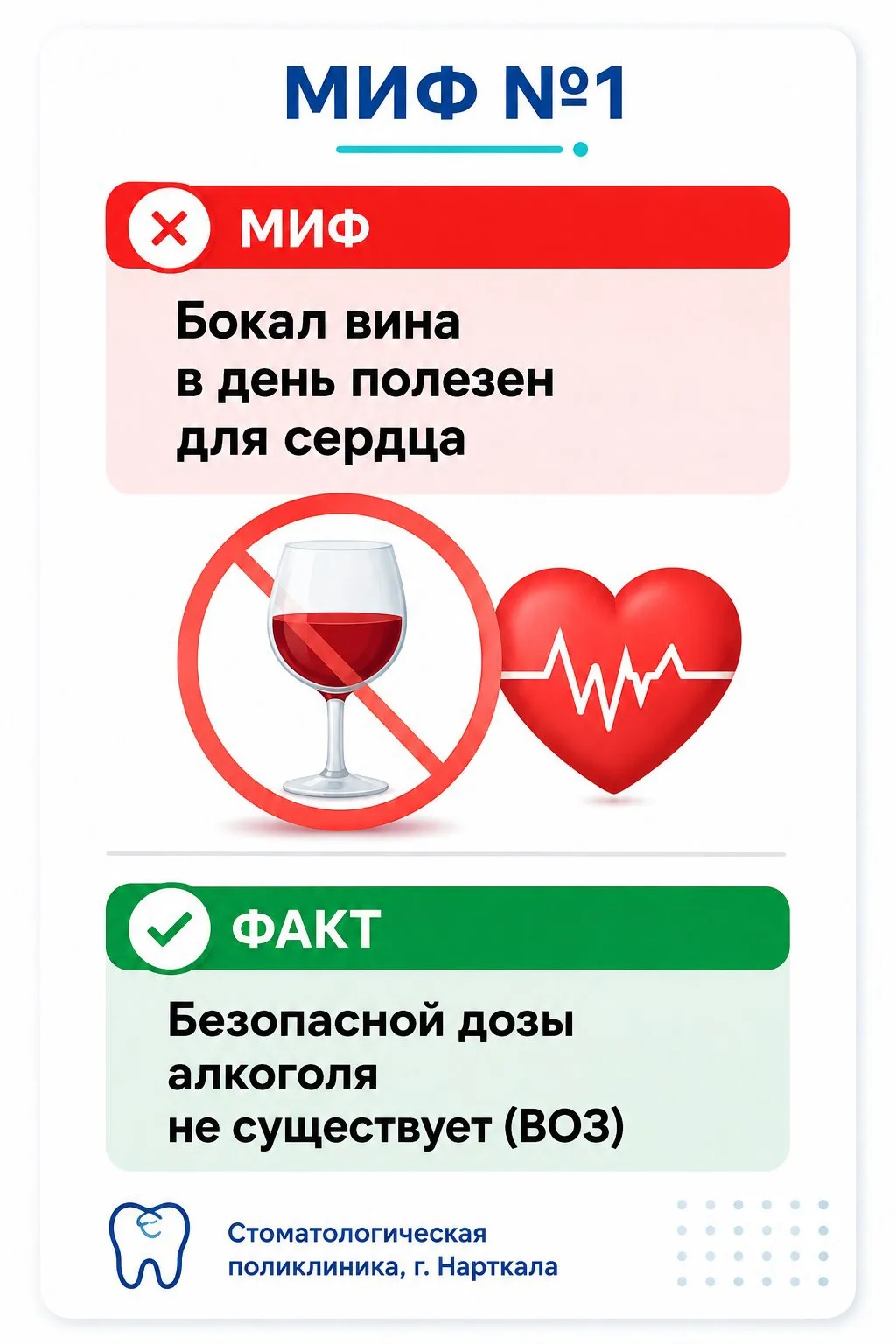 🍷 5 мифов об алкоголе, в которые верят пациенты