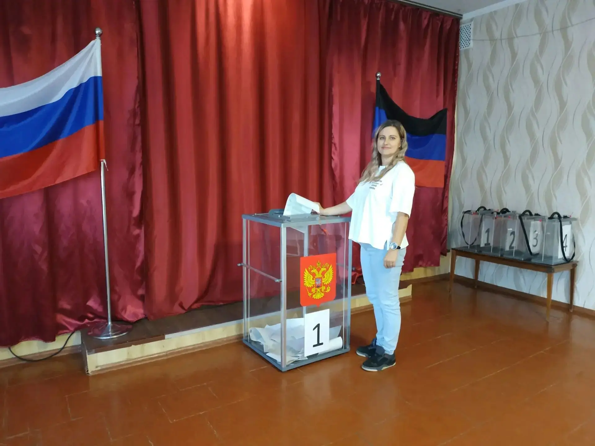 ✏️Сегодня член Общественной палаты Донецкой Народной Республики Алена Лапырева приняла ...