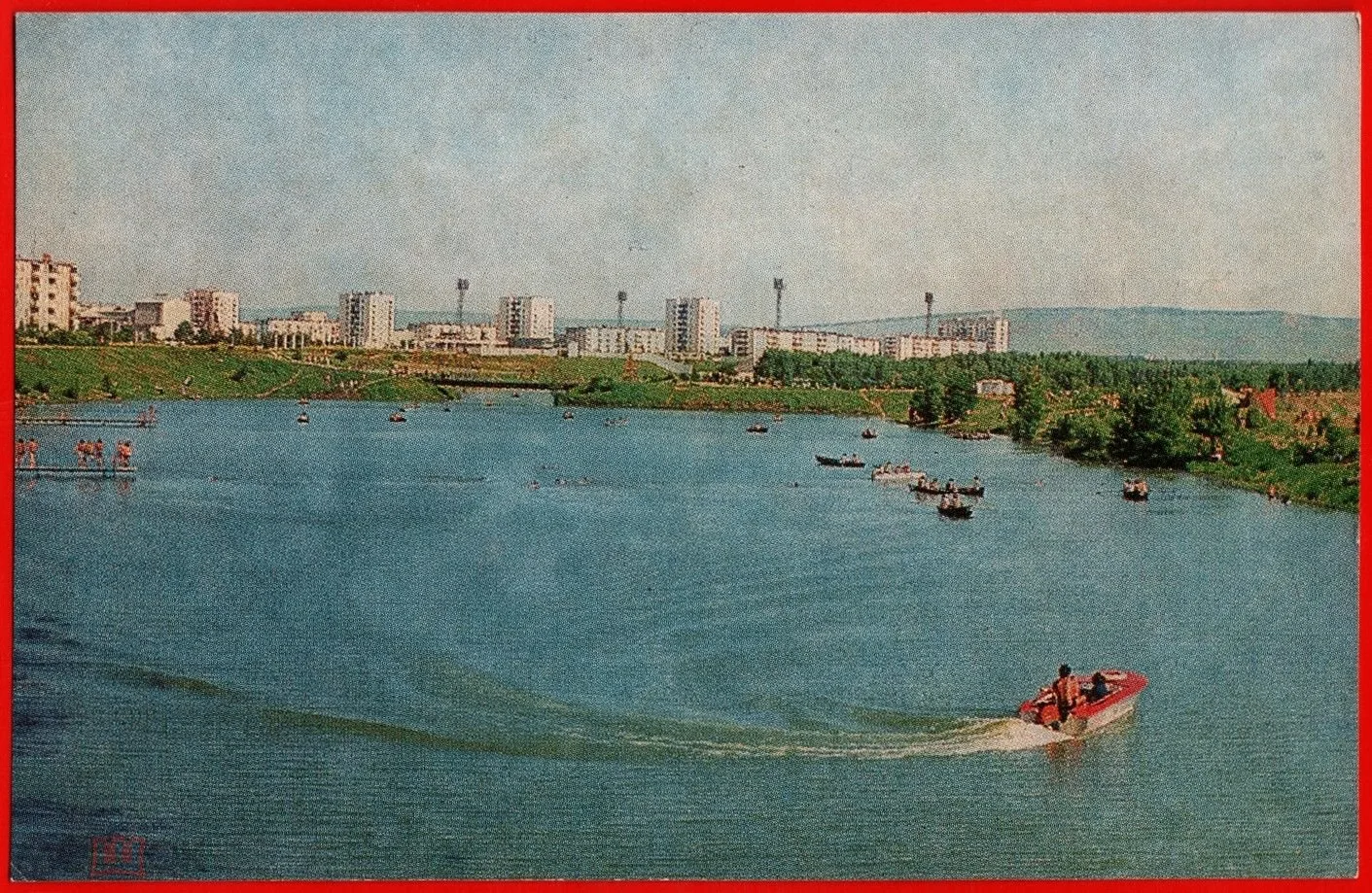 "Время назад". Фотография с открытки ориентировочно 1980-1985-го года с текстом: "В жар...