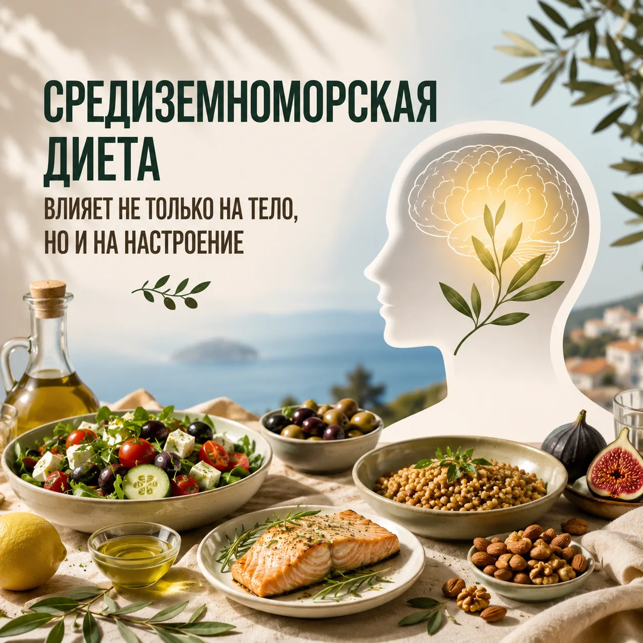 🧠 Может ли средиземноморская диета влиять не только на тело, но и на настроение?