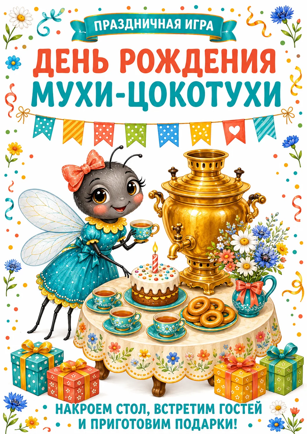 🪰 29 августа отмечаем день рождения Мухи-Цокотухи!