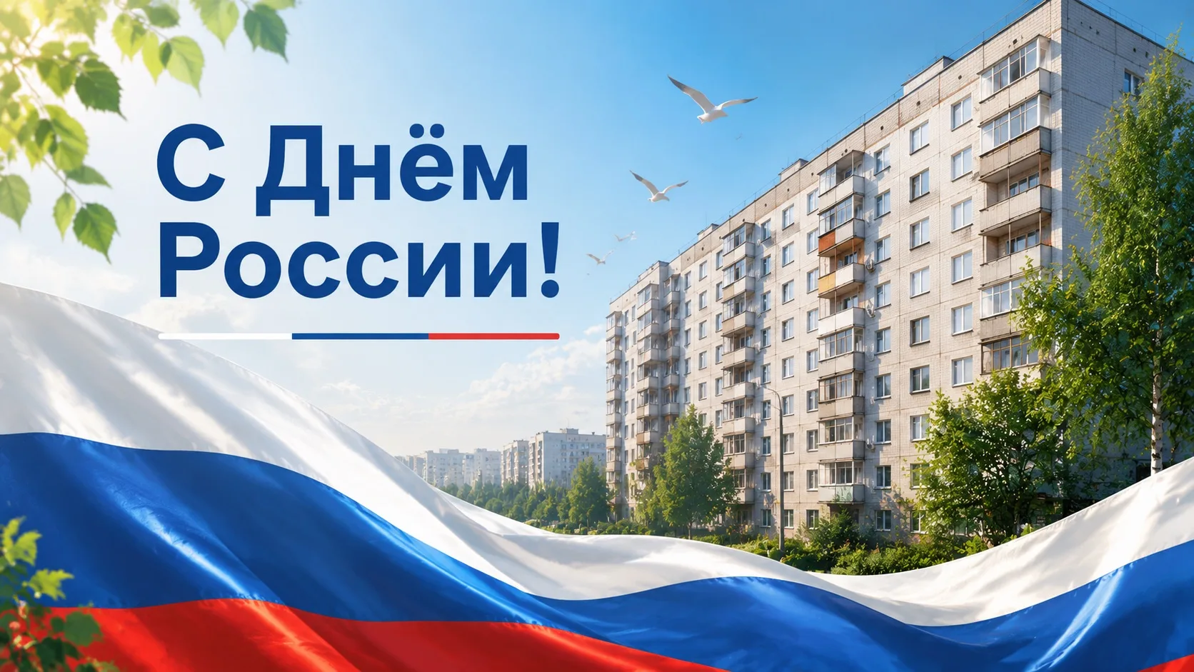 Дорогие жители, поздравляем вас с Днём России 🇷🇺

Этот праздник про единение, могущество и независ