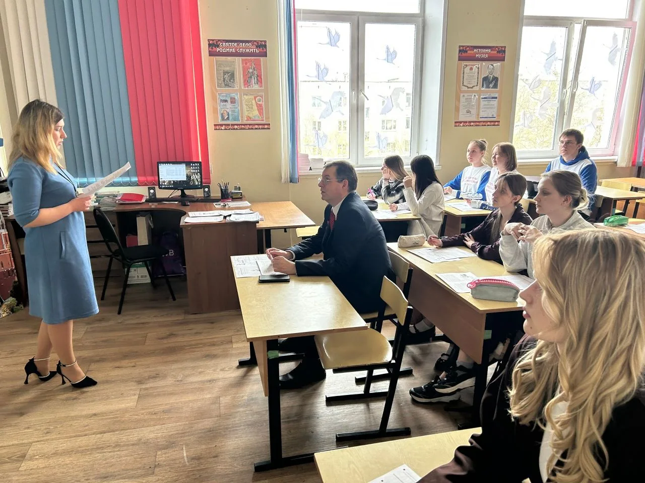 🇷🇺 🏢Обучающиеся нашей школы  — в числе участников «Диктанта Победы»🏢📝🕊️  24 апреля ученики МБОУ СОШ 