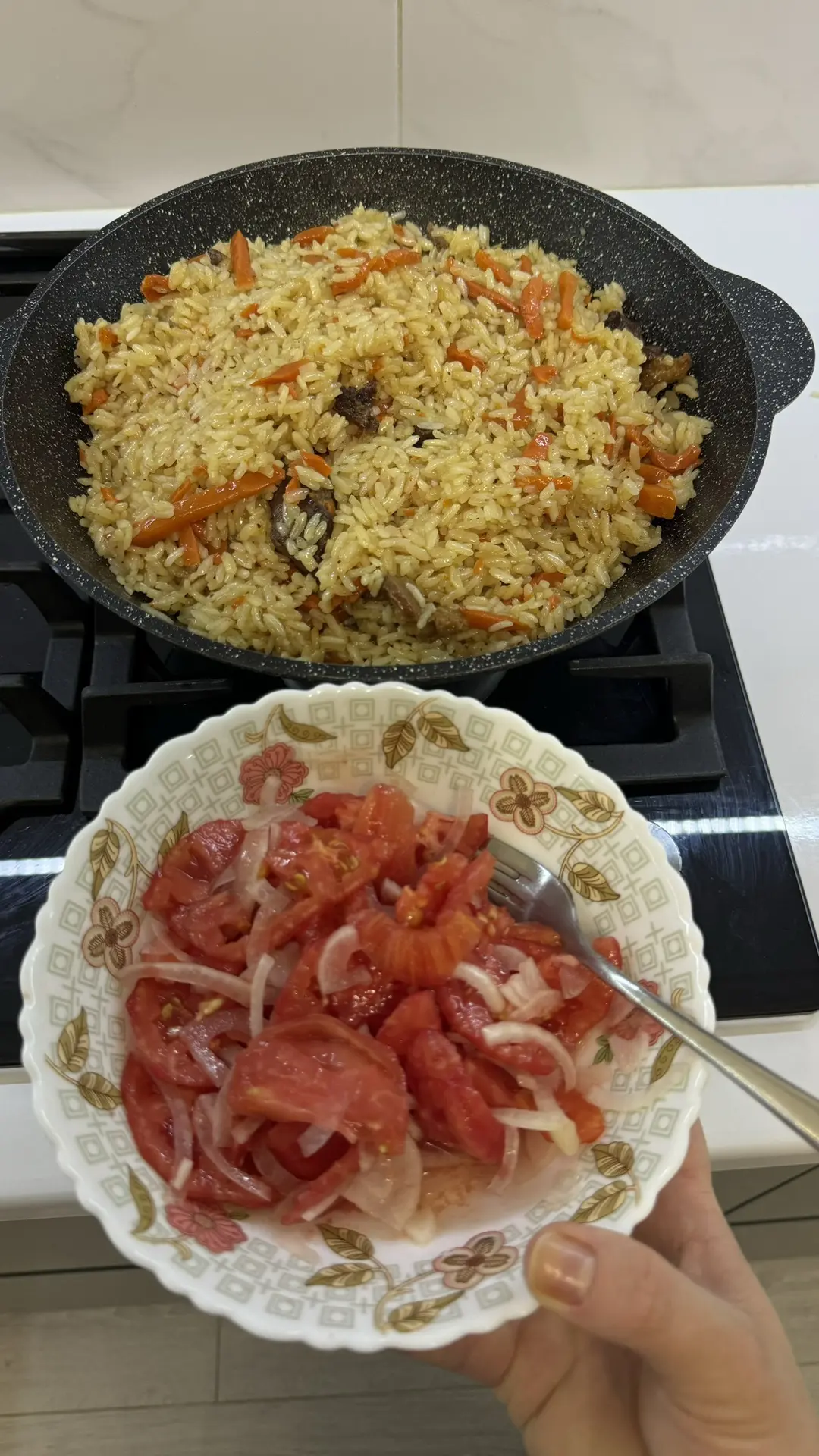 У нас сегодня на ужин плов😋