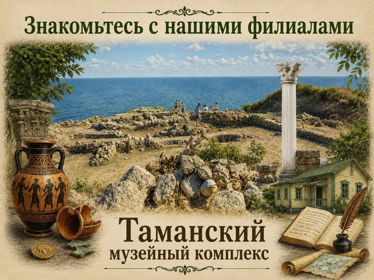 Рубрика «Знакомьтесь с нашими филиалами»

⚓ Таманский музейный комплекс
Это место, где переплетаются