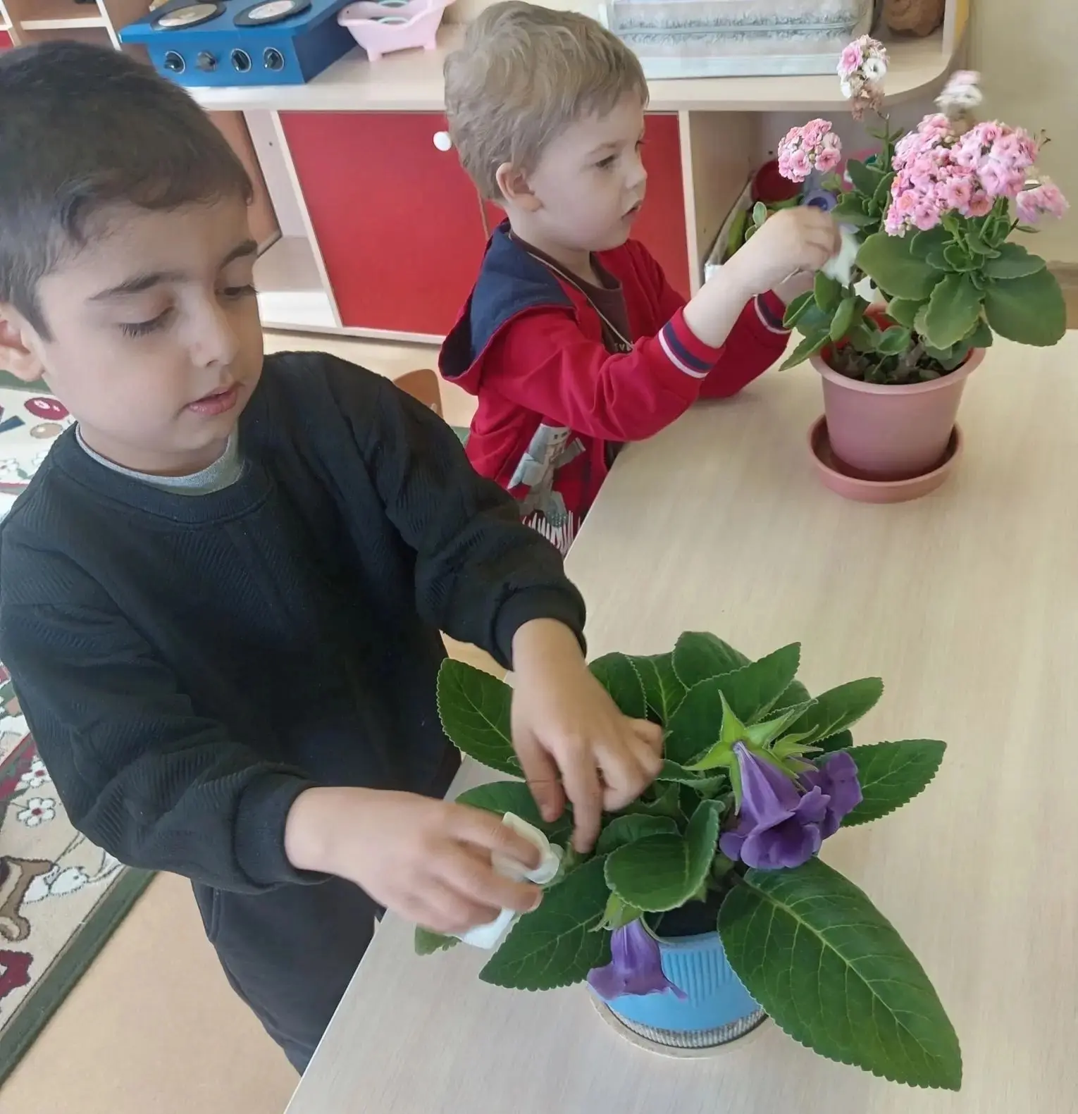 🍃Во второй младшей группе есть уголок природы — это маленький оазис, где растения создают уютную, ж