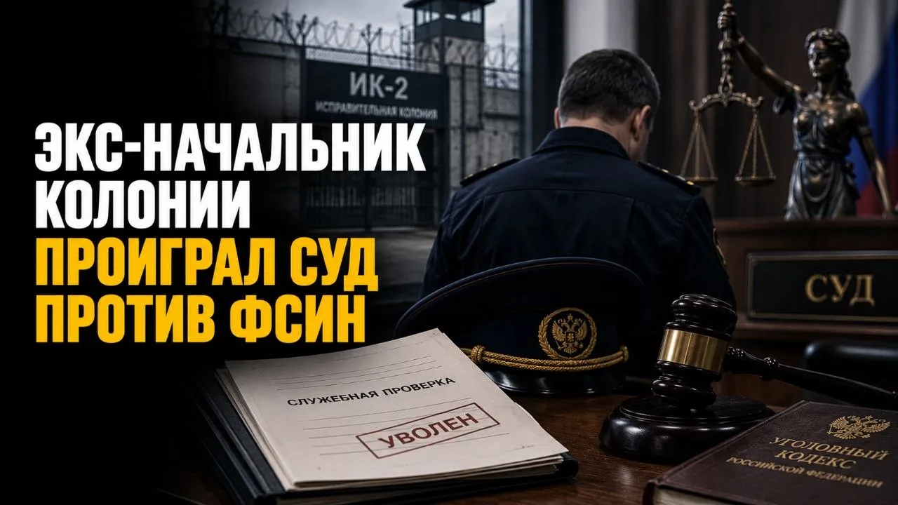 ЭКС-НАЧАЛЬНИК КОЛОНИИ ПРОИГРАЛ СУД ПРОТИВ ФСИН