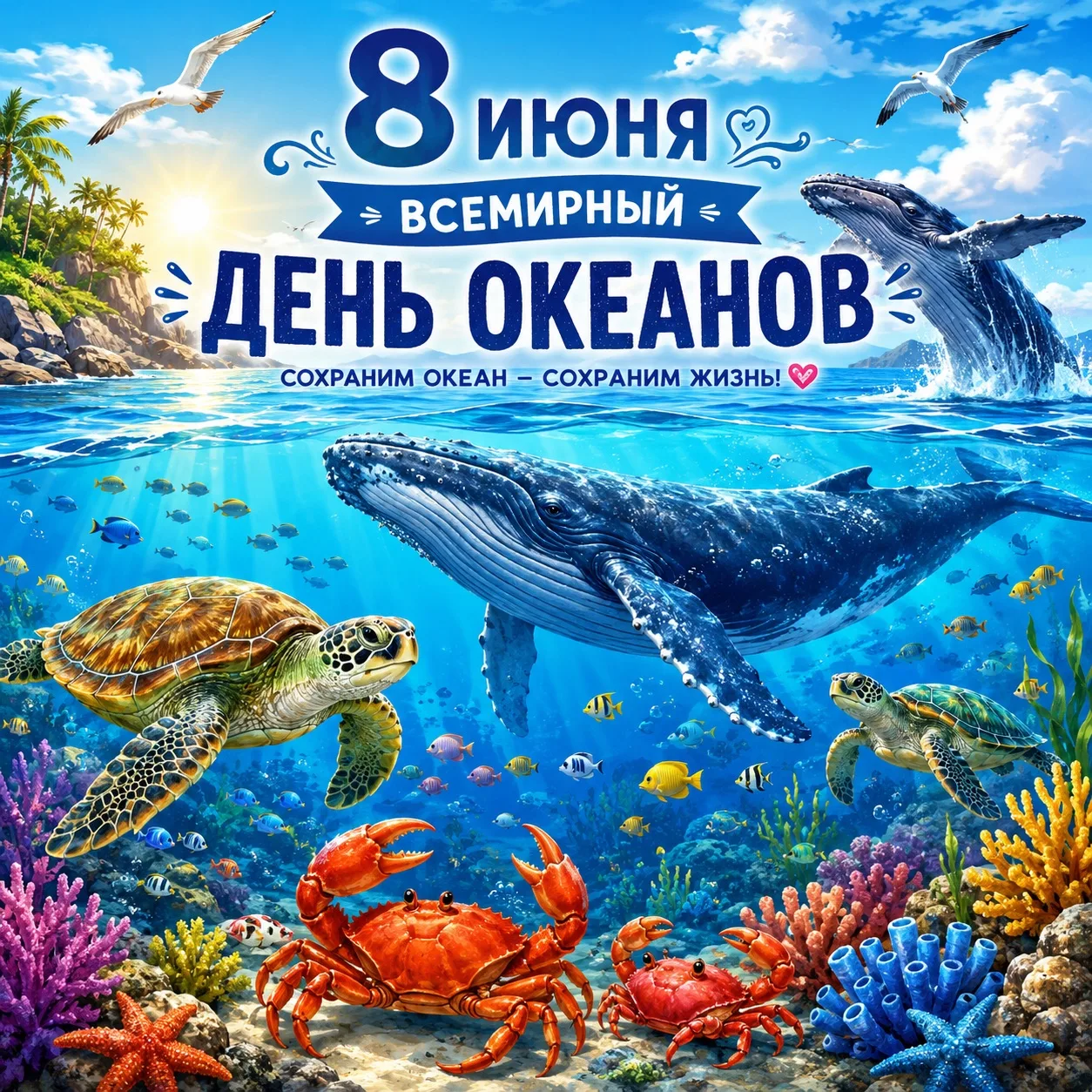 8 удивительных фактов об океанах в честь Всемирного дня океанов (8 июня):

1. Подводные «леса» из ву