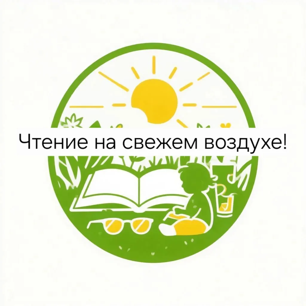🌿 Чтение на свежем воздухе: польза для детей!