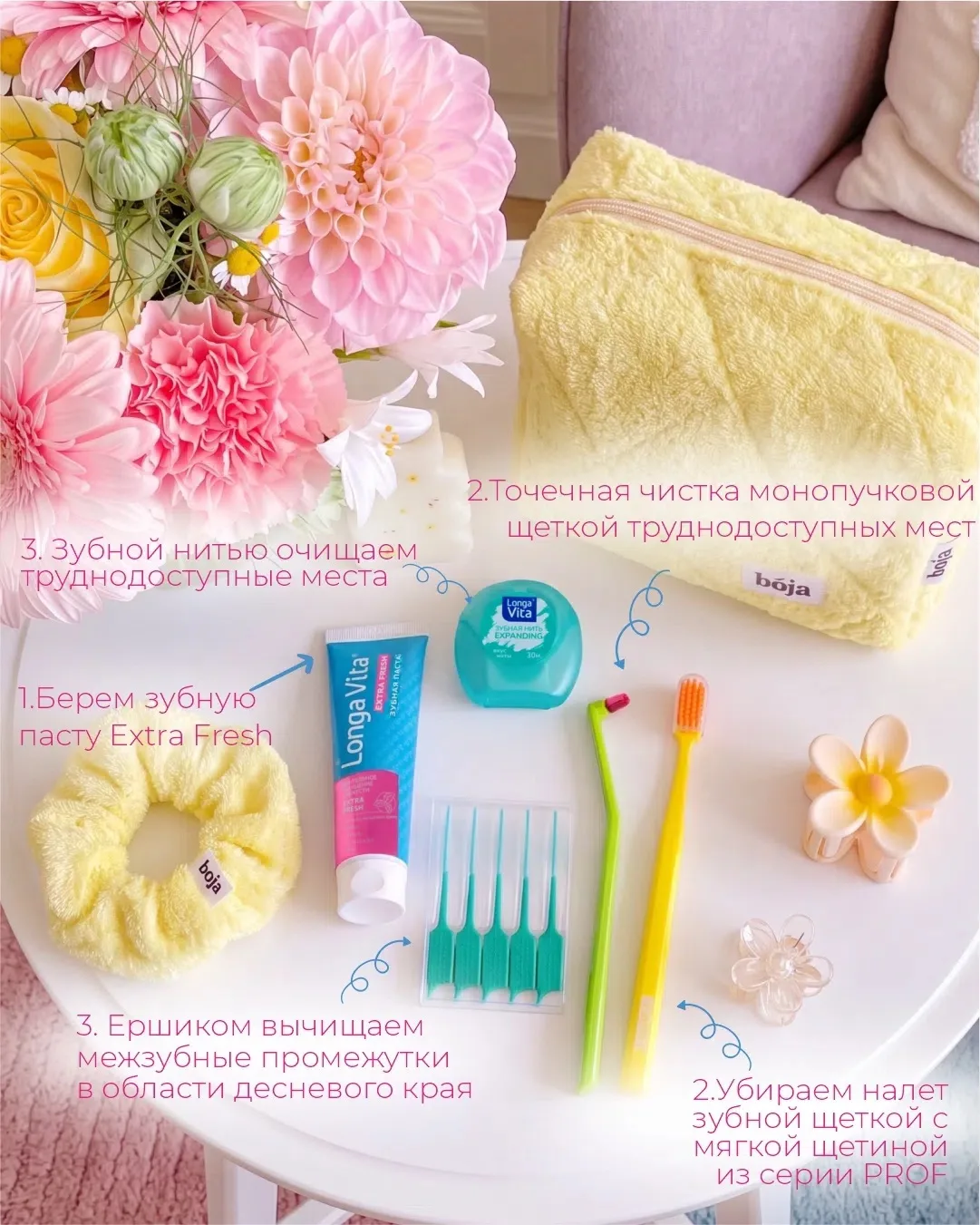 🦷 4 ШАГА К ИДЕАЛЬНОЙ УЛЫБКЕ

Чистить зубы только обычной щеткой - это очищать их лишь на 60%. 

Что