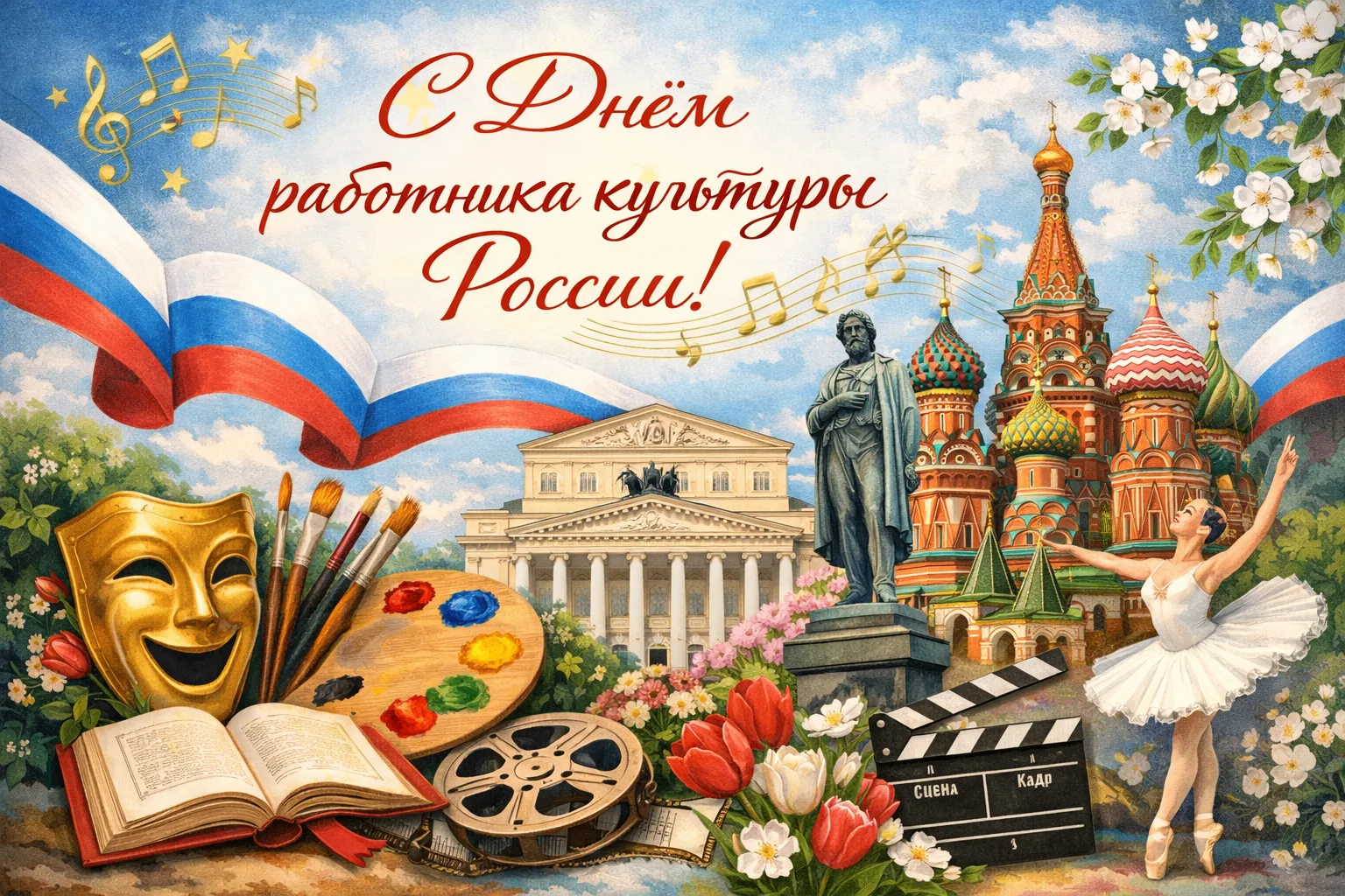 🎭✨ С Днём работника культуры России! ✨🎭