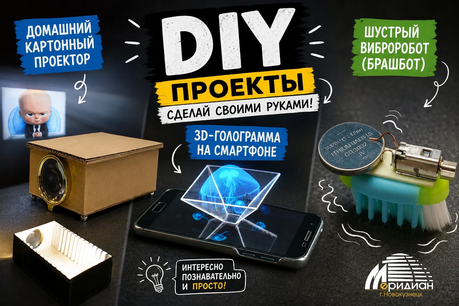 🛠️ Домашняя лаборатория: 3 крутых DIY-проекта, которые можно собрать прямо сейчас!

Летние каникулы