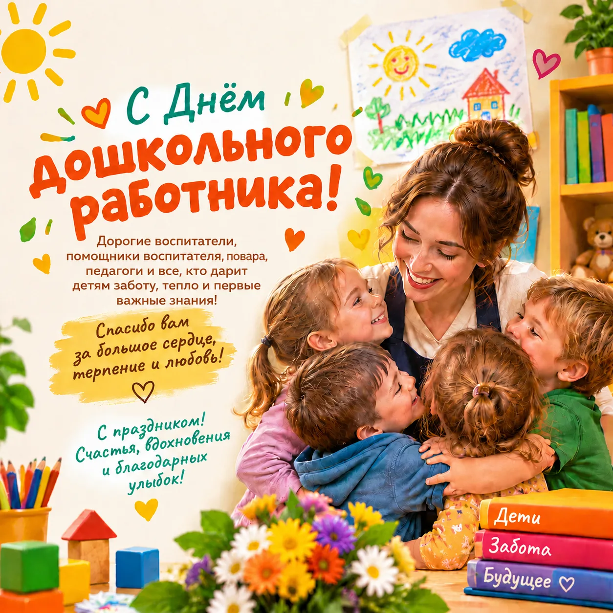 🌷 С Днём дошкольного работника!