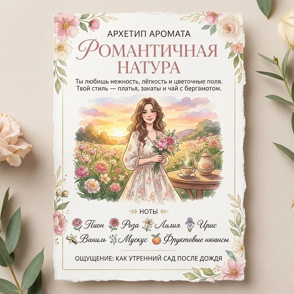 🌸 1. РОМАНТИЧНАЯ НАТУРА