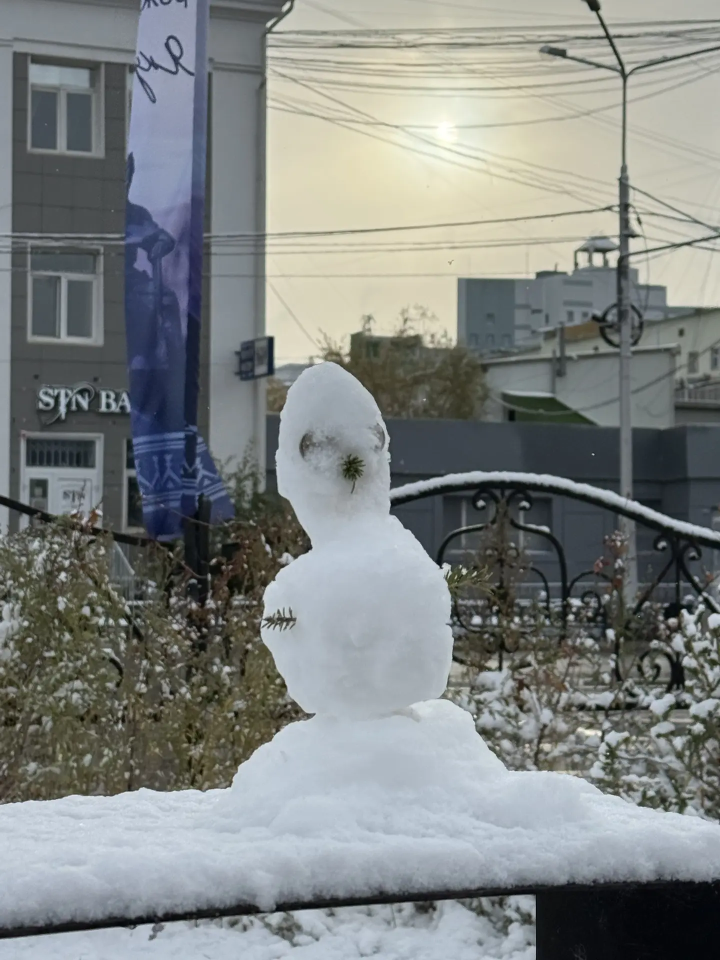❄️В Якутске - первый снег!❄️