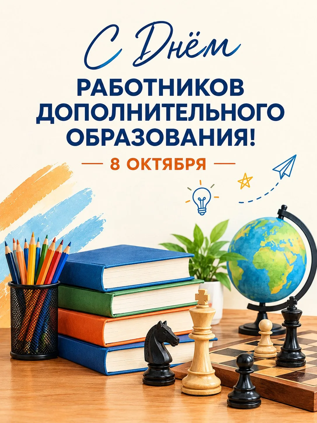 🎉 Поздравляем с Днём работника дополнительного образования — 8 октября! 🎉