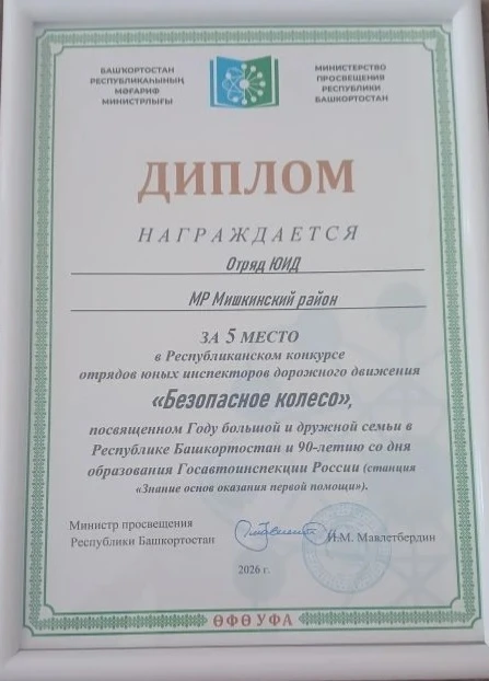 Достойно представили Мишкинский район 🚦