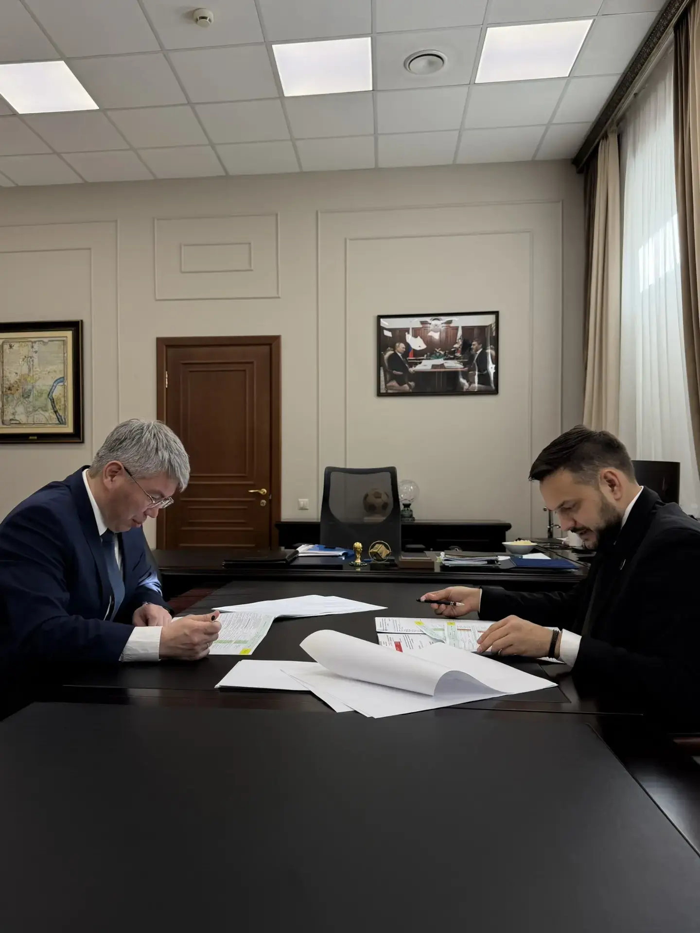 Сегодня в рамках рабочей встречи у заместителя Министра образования и науки России Айрата Ринатовича