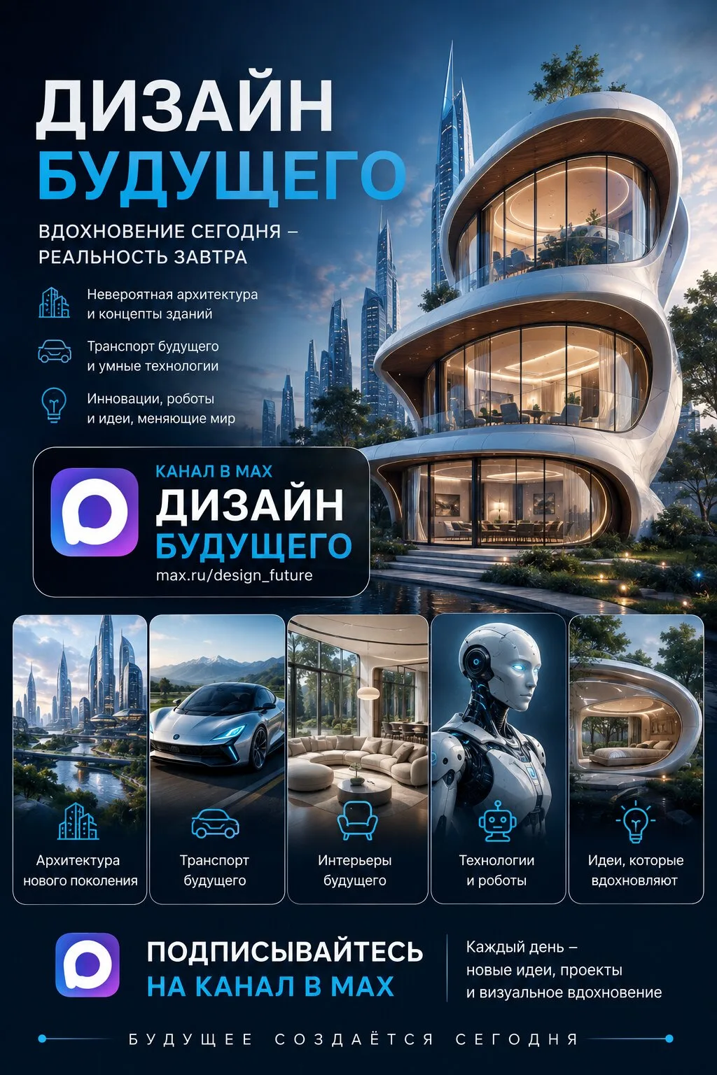 Дизайн будущего в Max