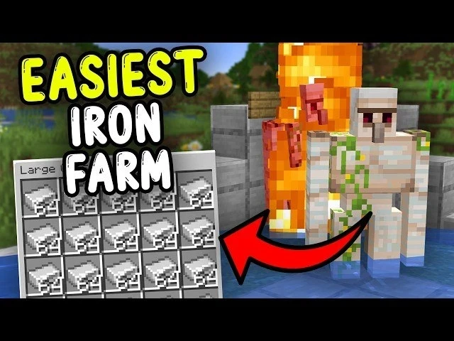 🔥 Новая самая простая железная ферма для Minecraft Bedrock 1.21+