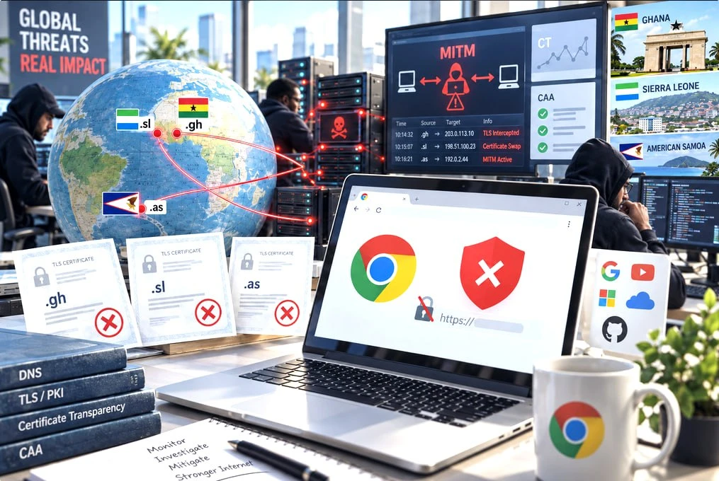 🥷❗️Хакеры получили сертификаты 🌐 Google через захват трёх доменных зон🇬🇭🇸🇱🇦🇸