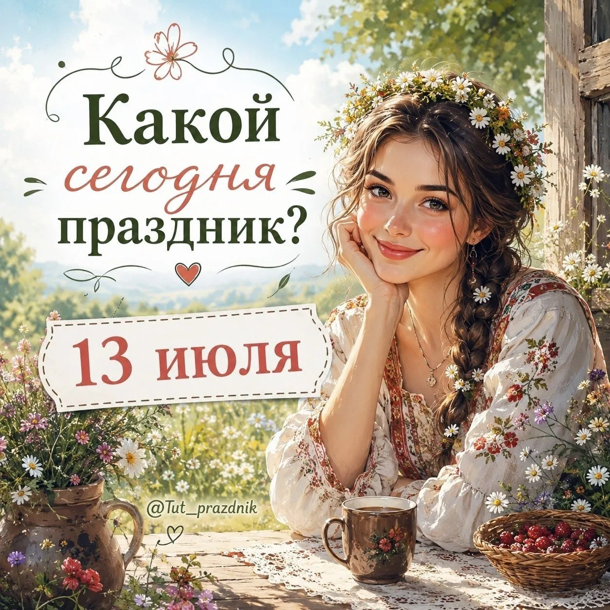 🗓  13 июля – отмечается 16 праздников.