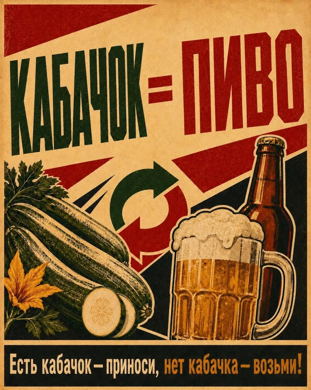 Кабачки меняют на пиво в Костроме. В местном баре запустили дачную летнюю акцию. Если д...