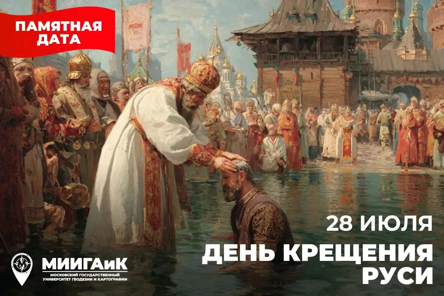 28 июля в России отмечается памятная дата — День Крещения Руси.

Этот день – символ памяти о событии