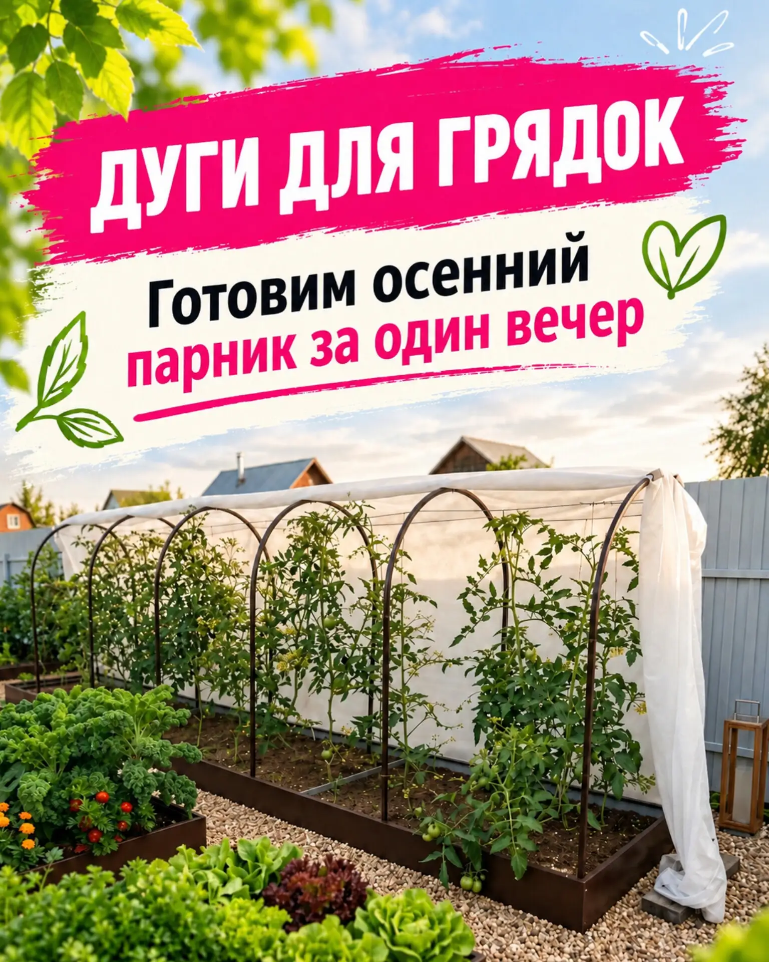 🍂 Готовим осенний парник за один вечер!