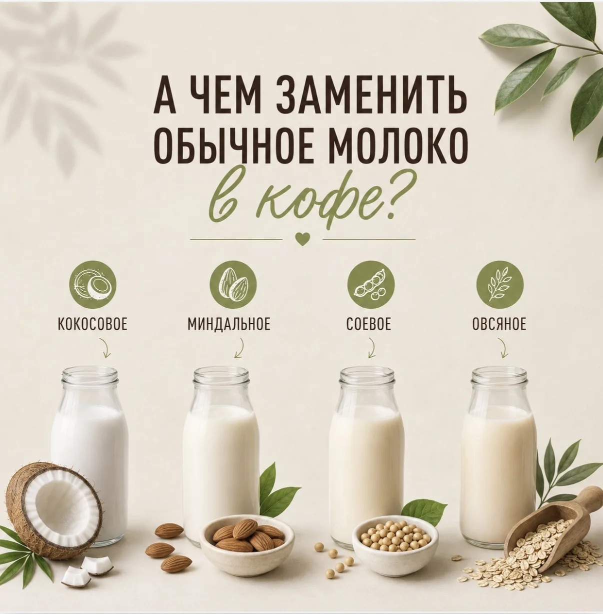 ☕️ А можно кофе с растительным молоком?