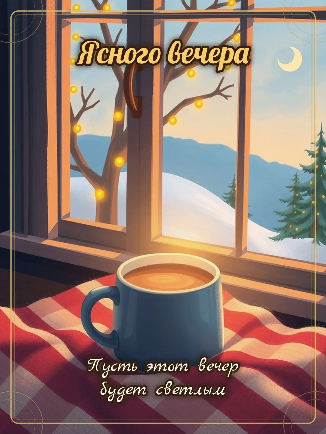 🕯 Ясного вечера! Пусть этот вечер будет светлым.