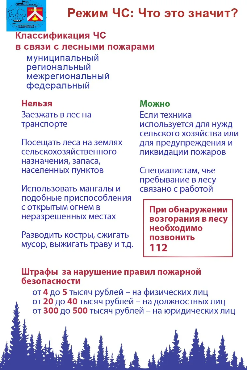 ВНИМАНИЕ! В ЛЕСАХ КРАСНОЯРСКОГО КРАЯ ДЕЙСТВУЕТ РЕЖИМ ЧРЕЗВЫЧАЙНОЙ СИТУАЦИИ!
