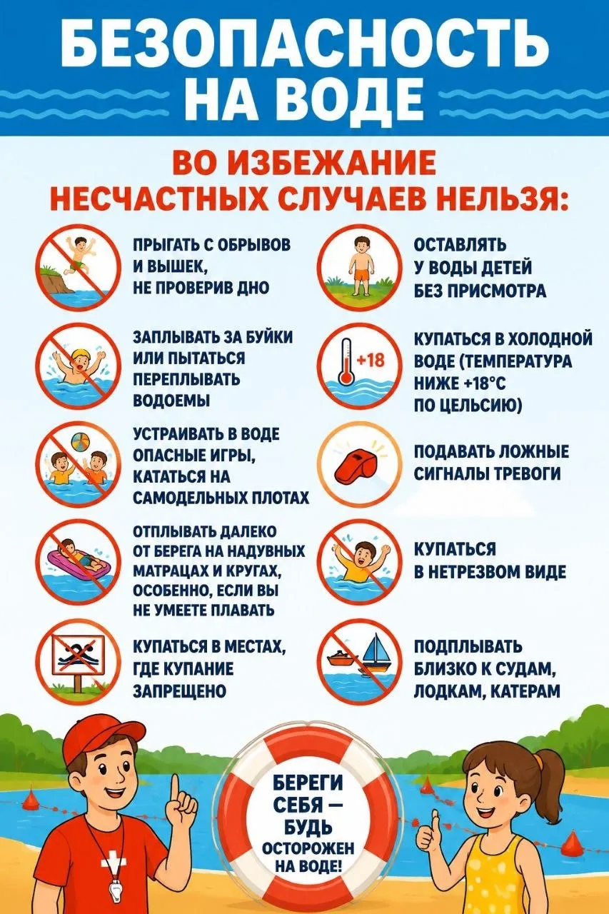 Памятка по безопасности на воде