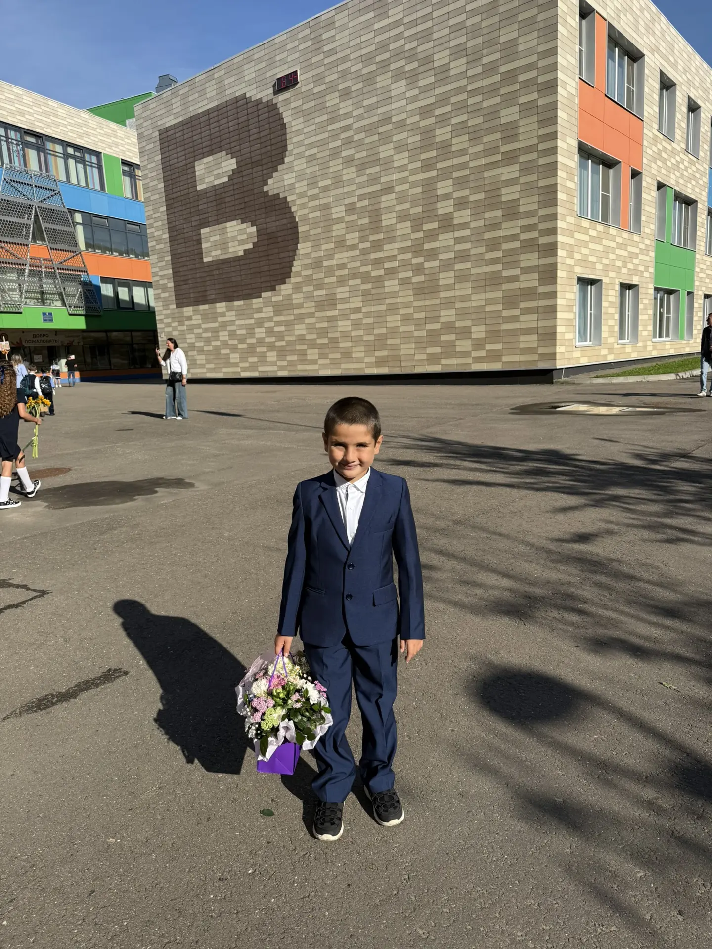 Наш первоклашка, даже не верится❤️❤️❤️